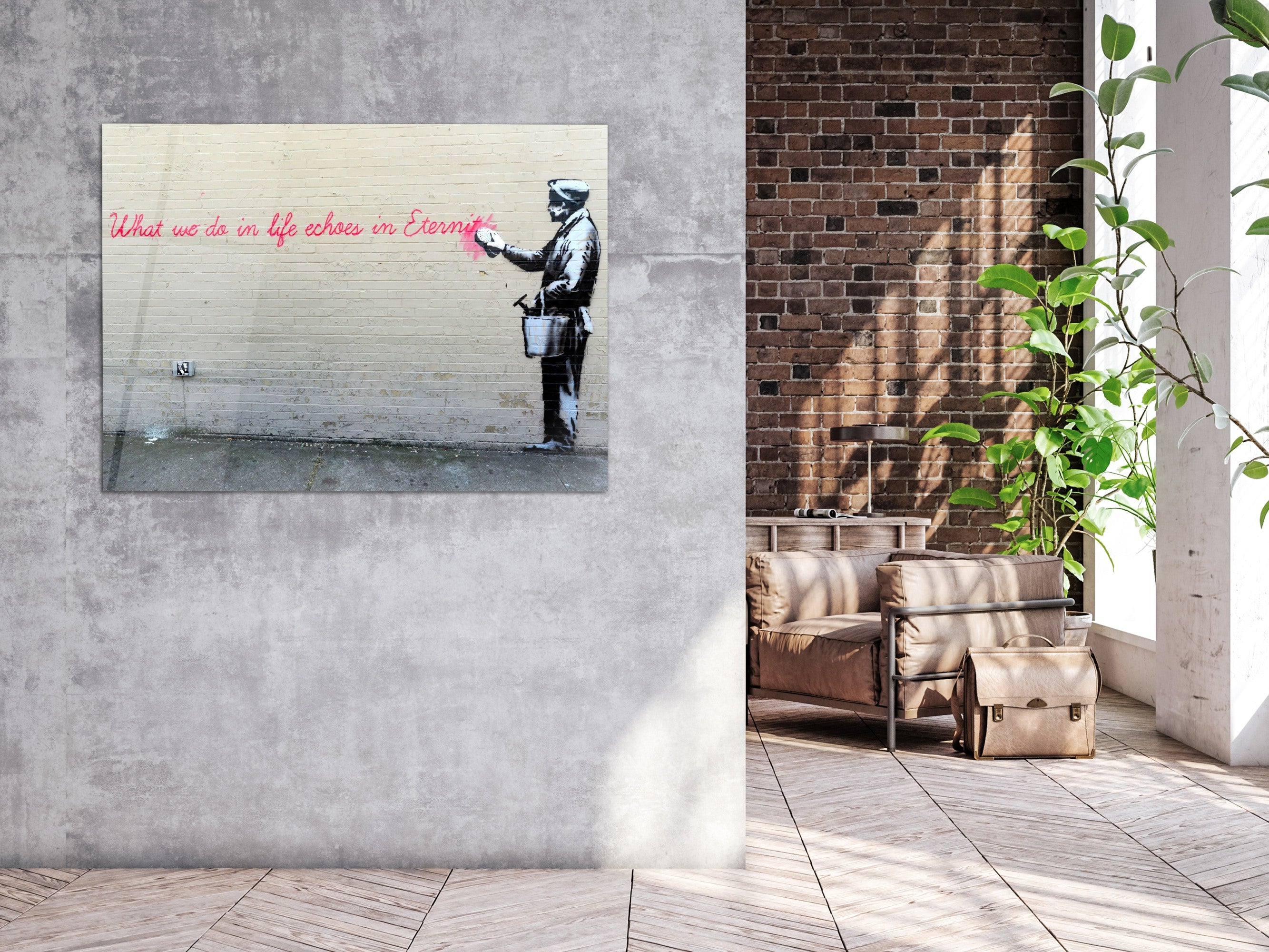 ・"Banksy - Eternity"・Glass Wall Art