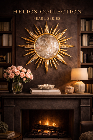 Helios Collection - Emerald / Amber / Midnight / Pearl. Designer Handmade Epoxy Resin Mirror