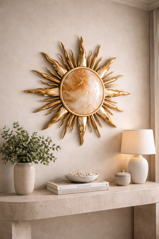 Helios Collection - Emerald / Amber / Midnight / Pearl. Designer Handmade Epoxy Resin Mirror