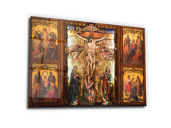 ・"Altar of Jesus Christ ,John and Mary"・Glass Wall Art