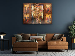 ・"Altar of Jesus Christ ,John and Mary"・Glass Wall Art