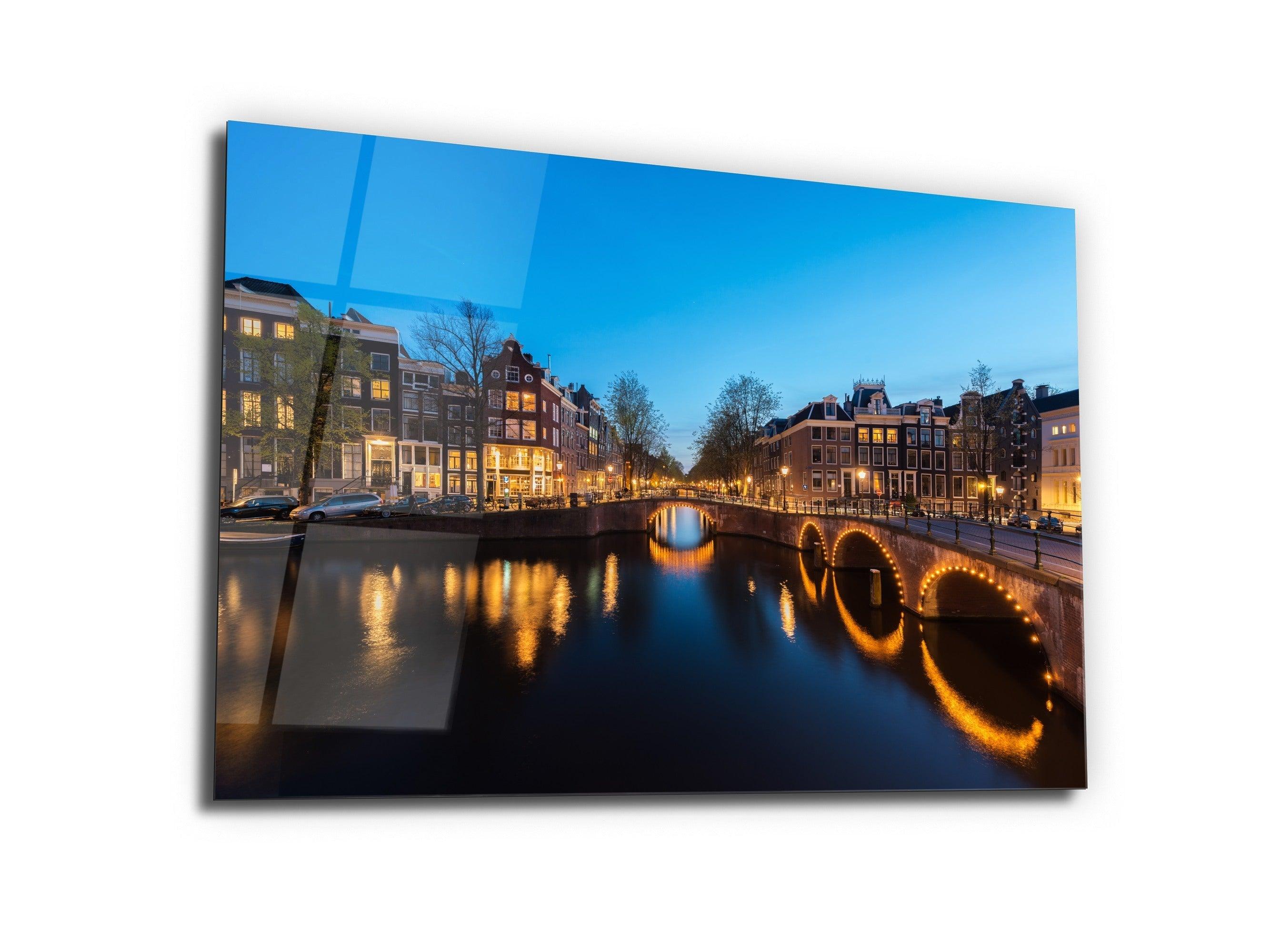 ・"Amsterdam Olanda"・Glass Wall Art - Wonders Of Wall