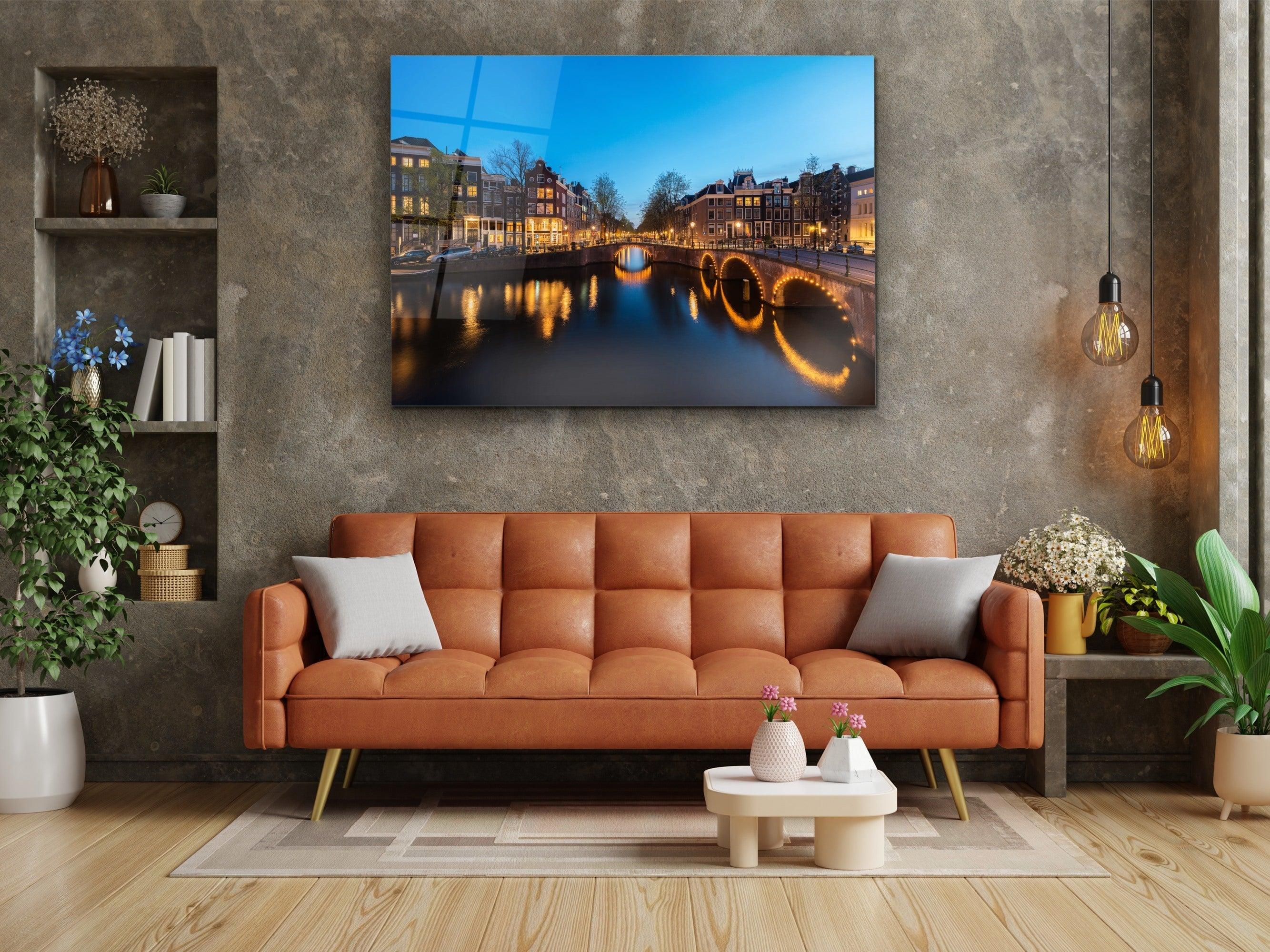 ・"Amsterdam Olanda"・Glass Wall Art - Wonders Of Wall