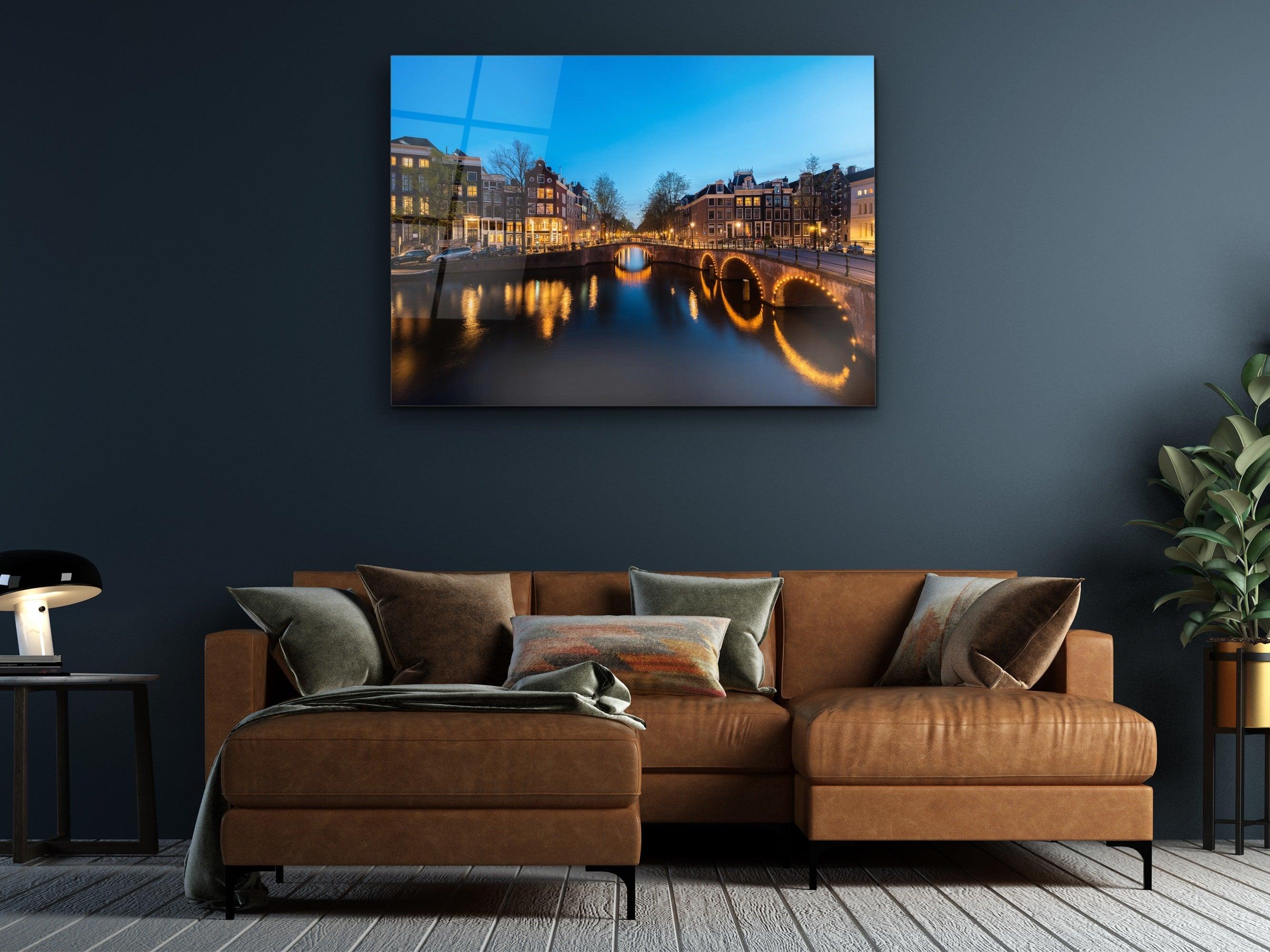 ・"Amsterdam Olanda"・Glass Wall Art - Wonders Of Wall