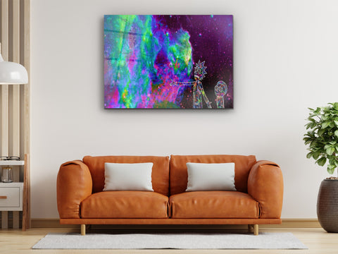 ・"Another Dimension for Rick"・Glass Wall Art