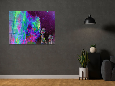 ・"Another Dimension for Rick"・Glass Wall Art