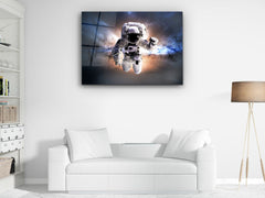 ・"Astronaut in Space"・Glass Wall Art - Wonders Of Wall