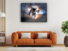 ・"Astronaut in Space"・Glass Wall Art - Wonders Of Wall