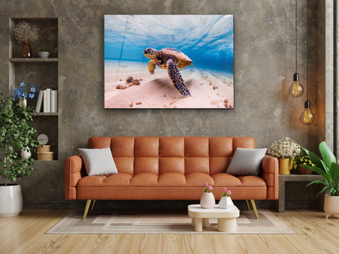 ・"Behold The Turtle・ Glass Wall Art