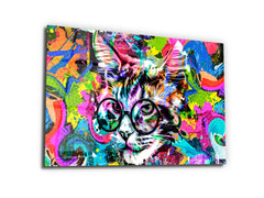 ・"Color of Cat the Wise"・Glass Wall Art