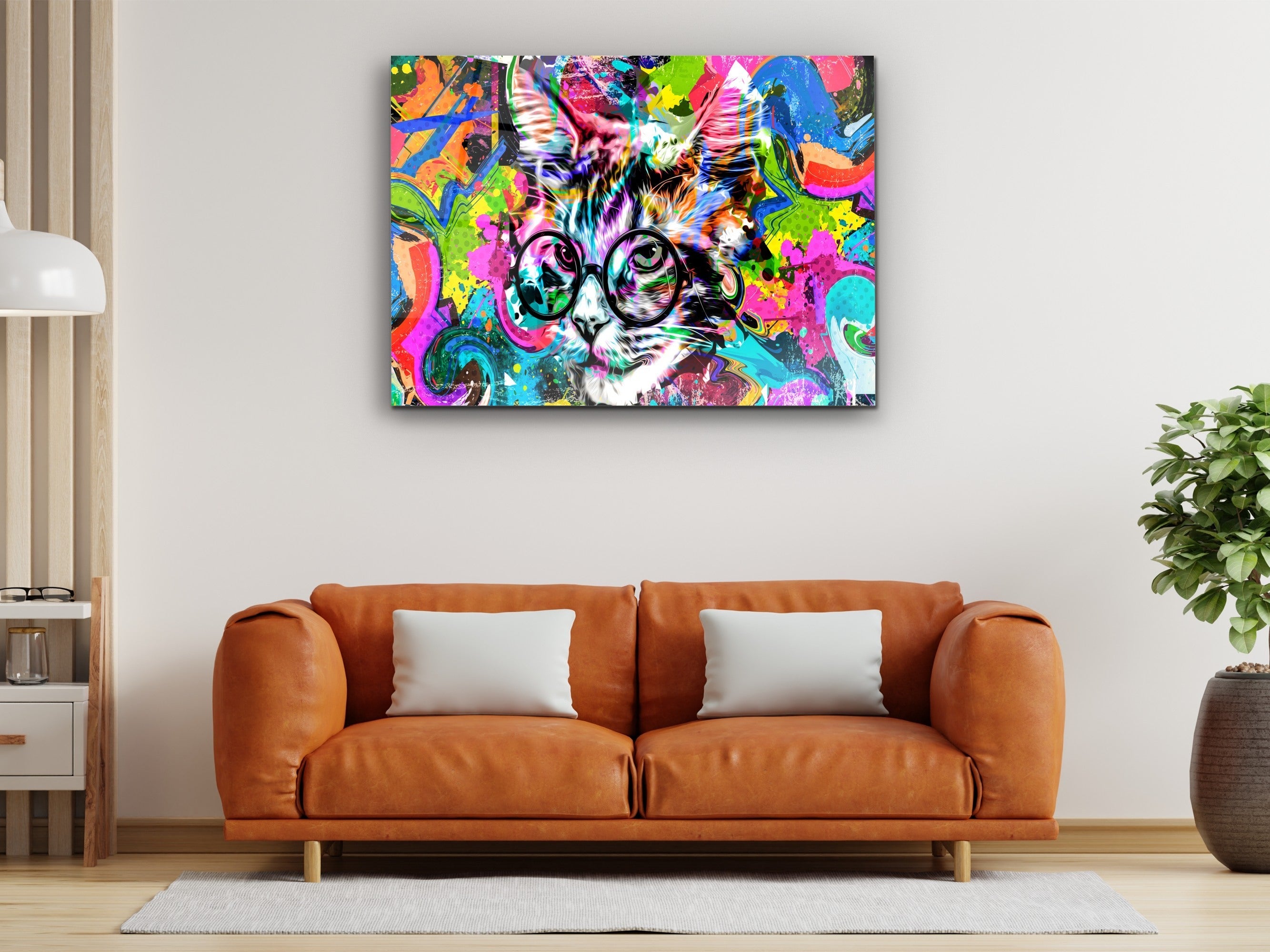 ・"Color of Cat the Wise"・Glass Wall Art