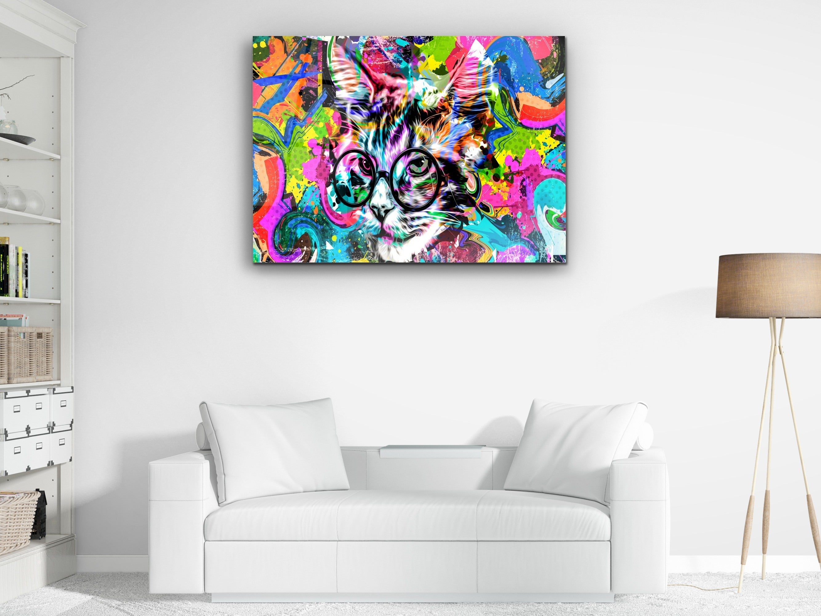 ・"Color of Cat the Wise"・Glass Wall Art