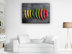 ・"Colors of Pepper -Colorful Spices"・Glass Wall Art - Wonders Of Wall