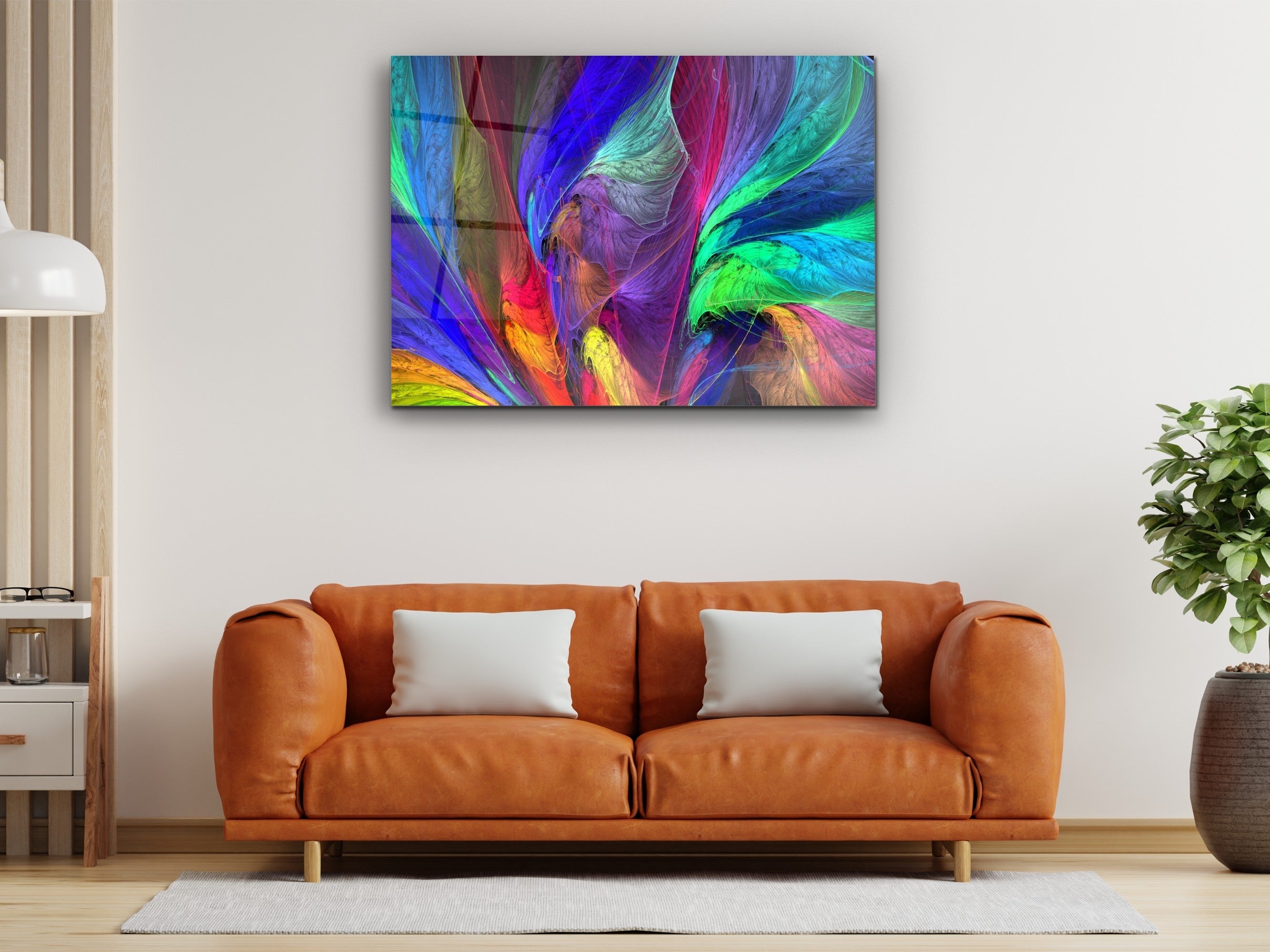 ・"Dance of the Colors"・Glass Wall Art