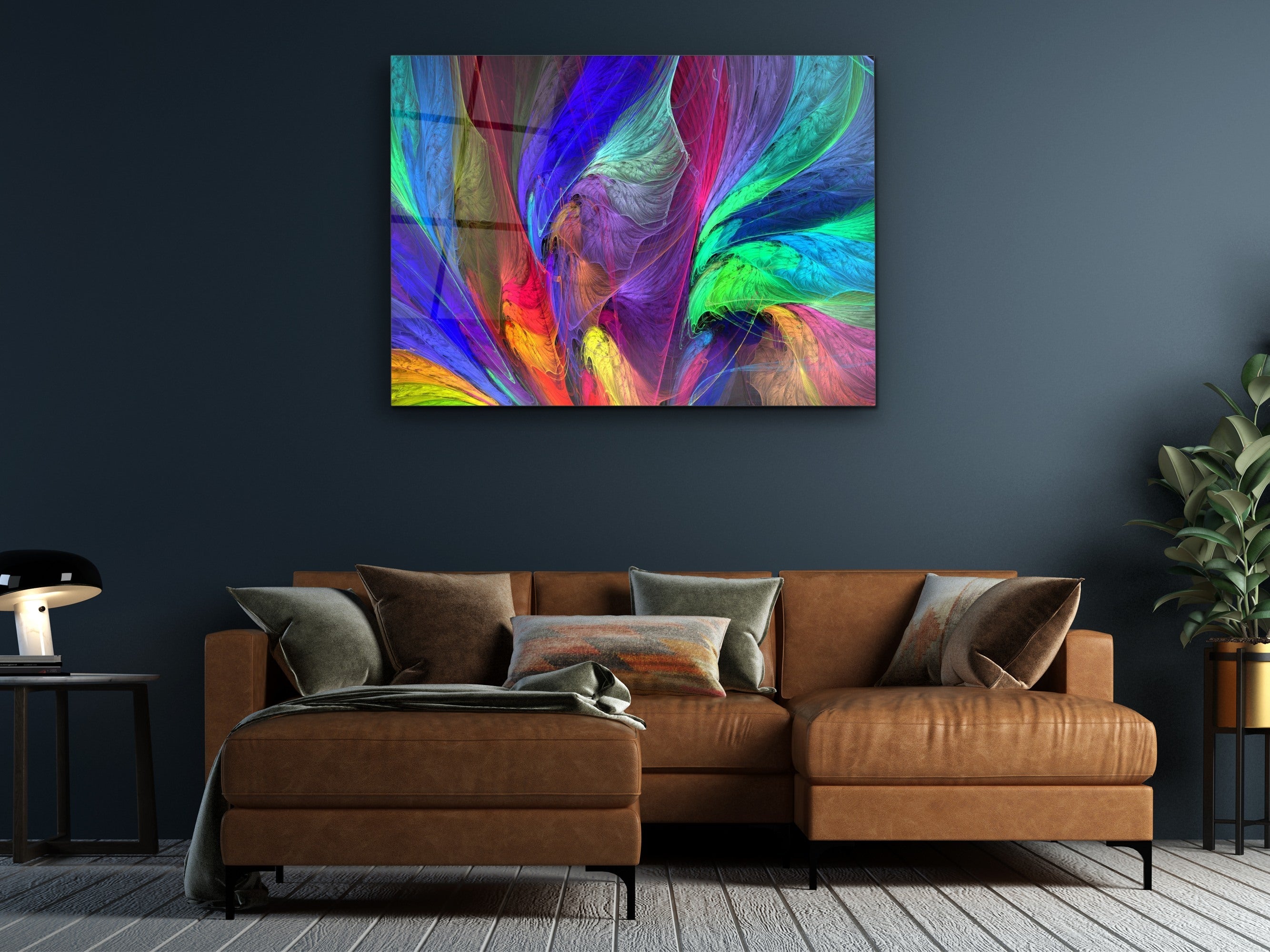 ・"Dance of the Colors"・Glass Wall Art
