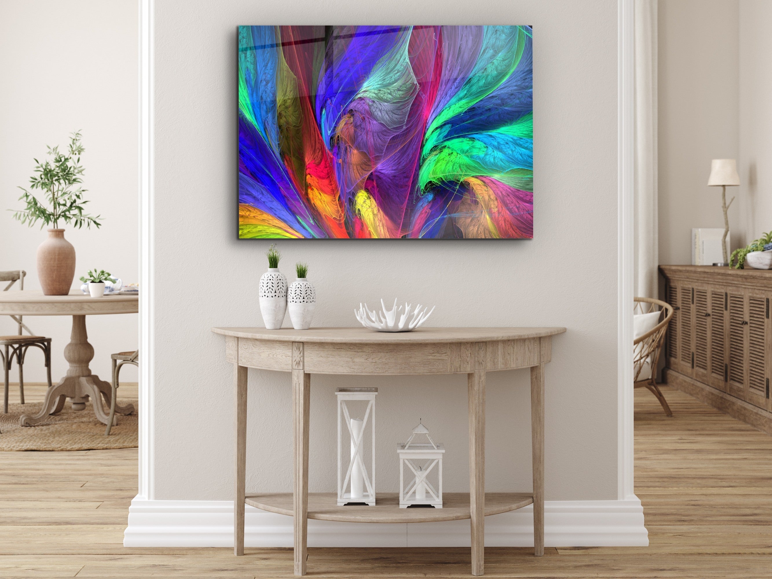 ・"Dance of the Colors"・Glass Wall Art