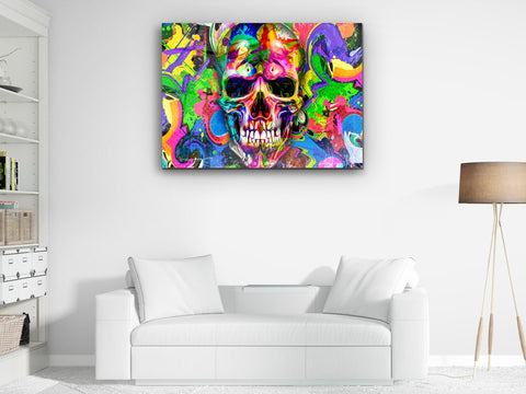・"Death Lord of Colors"・Glass Wall Art