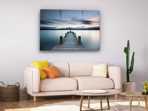 ・"Docks in Heaven"・Glass Wall Art - Wonders Of Wall