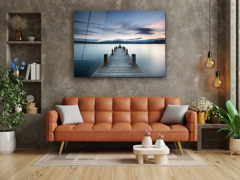 ・"Docks in Heaven"・Glass Wall Art - Wonders Of Wall
