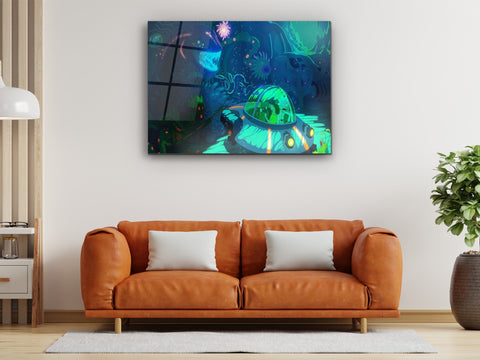 ・"Don't Worry Morty"・Glass Wall Art