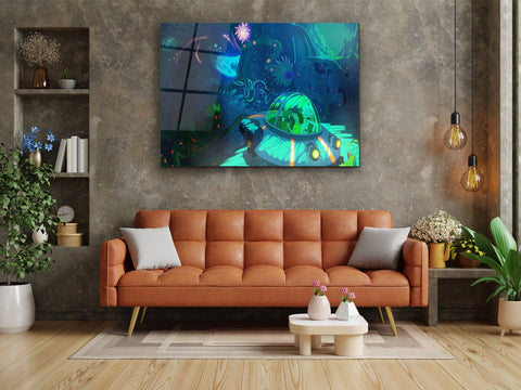 ・"Don't Worry Morty"・Glass Wall Art