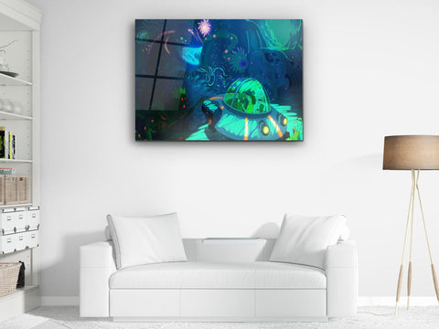・"Don't Worry Morty"・Glass Wall Art