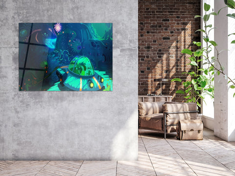・"Don't Worry Morty"・Glass Wall Art