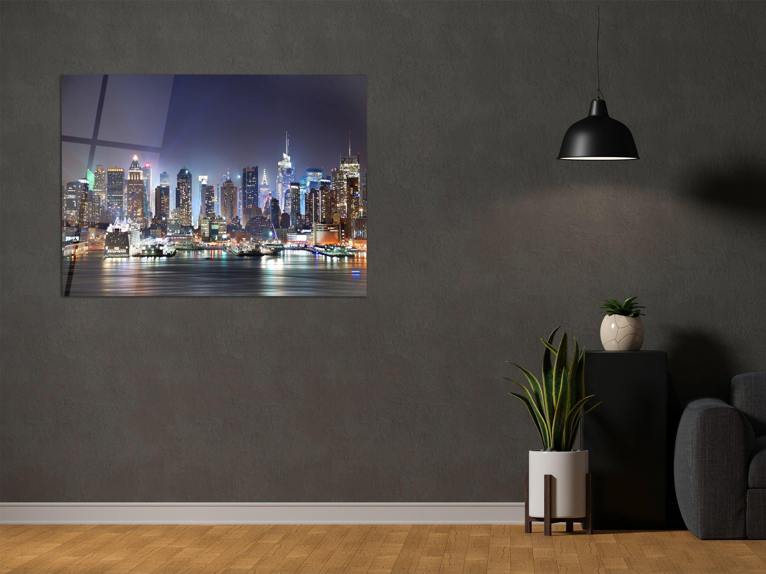 ・"Dream of New York"・Glass Wall Art - Wonders Of Wall