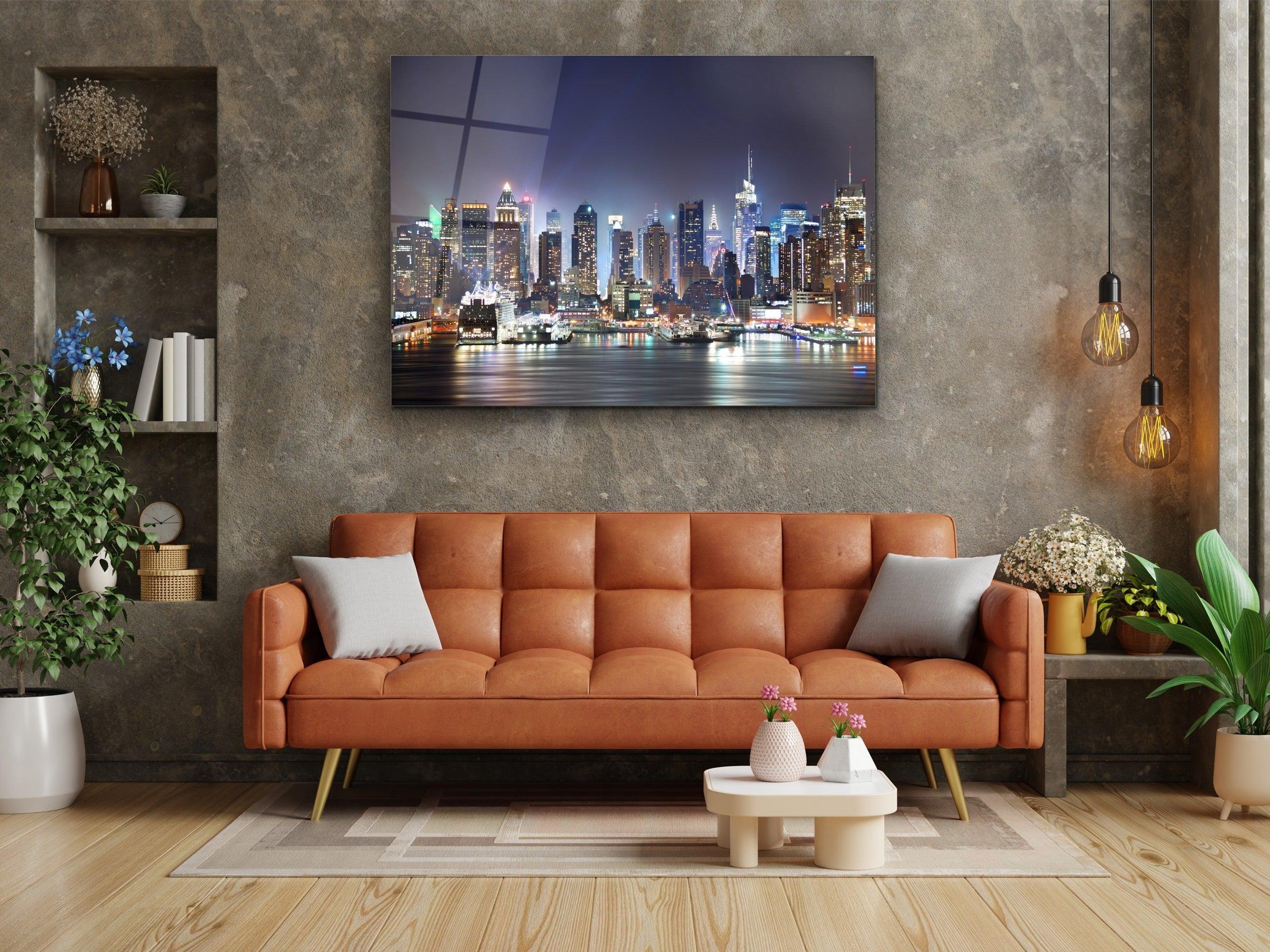 ・"Dream of New York"・Glass Wall Art - Wonders Of Wall