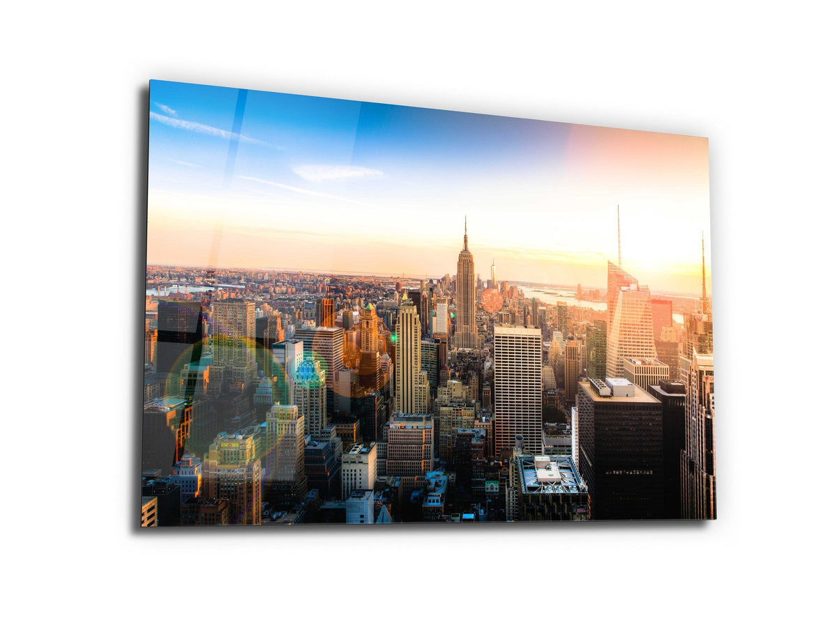 ・"Flying in New York"・Glass Wall Art