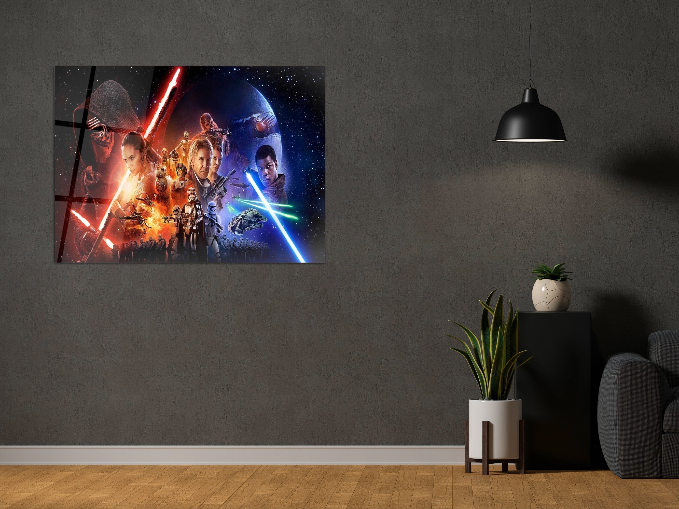 ・"Force Aweaking"・Glass Wall Art