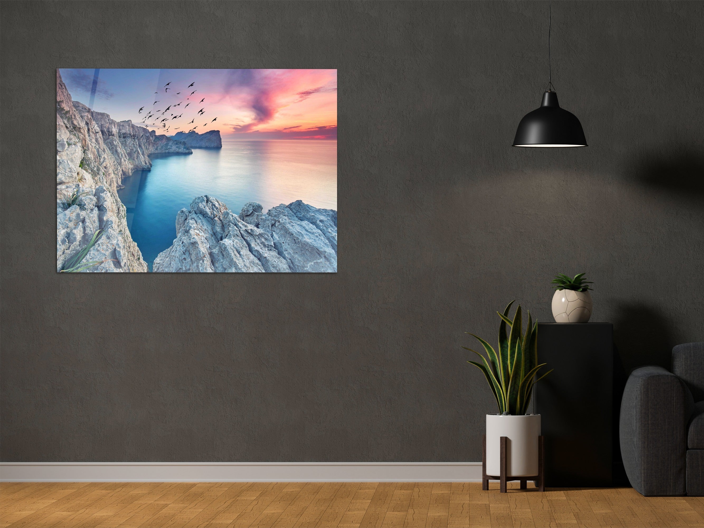 ・"Forgotten Island -Cap de Formentor"・Glass Wall Art