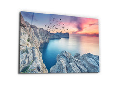 ・"Forgotten Island -Cap de Formentor"・Glass Wall Art