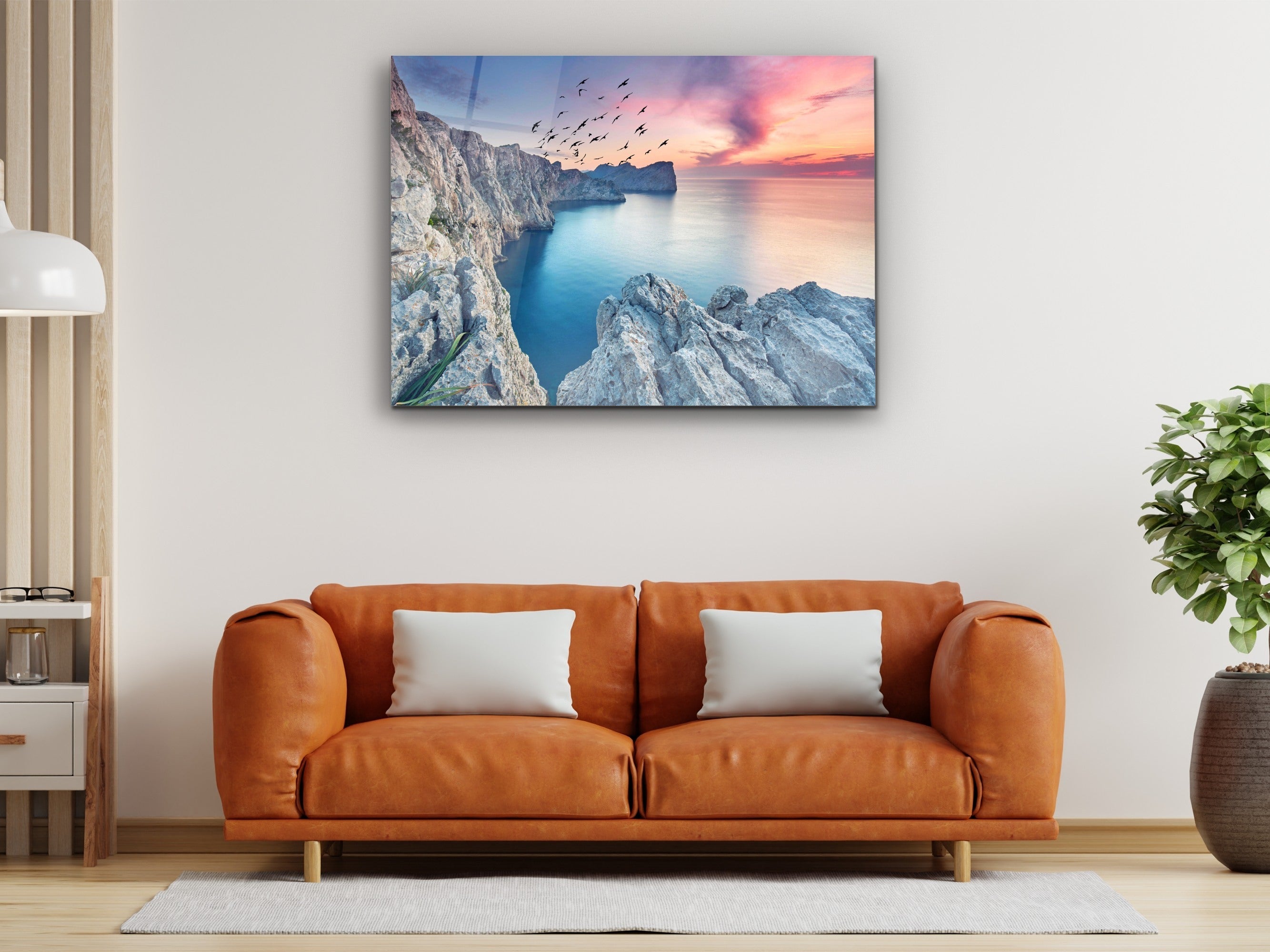 ・"Forgotten Island -Cap de Formentor"・Glass Wall Art