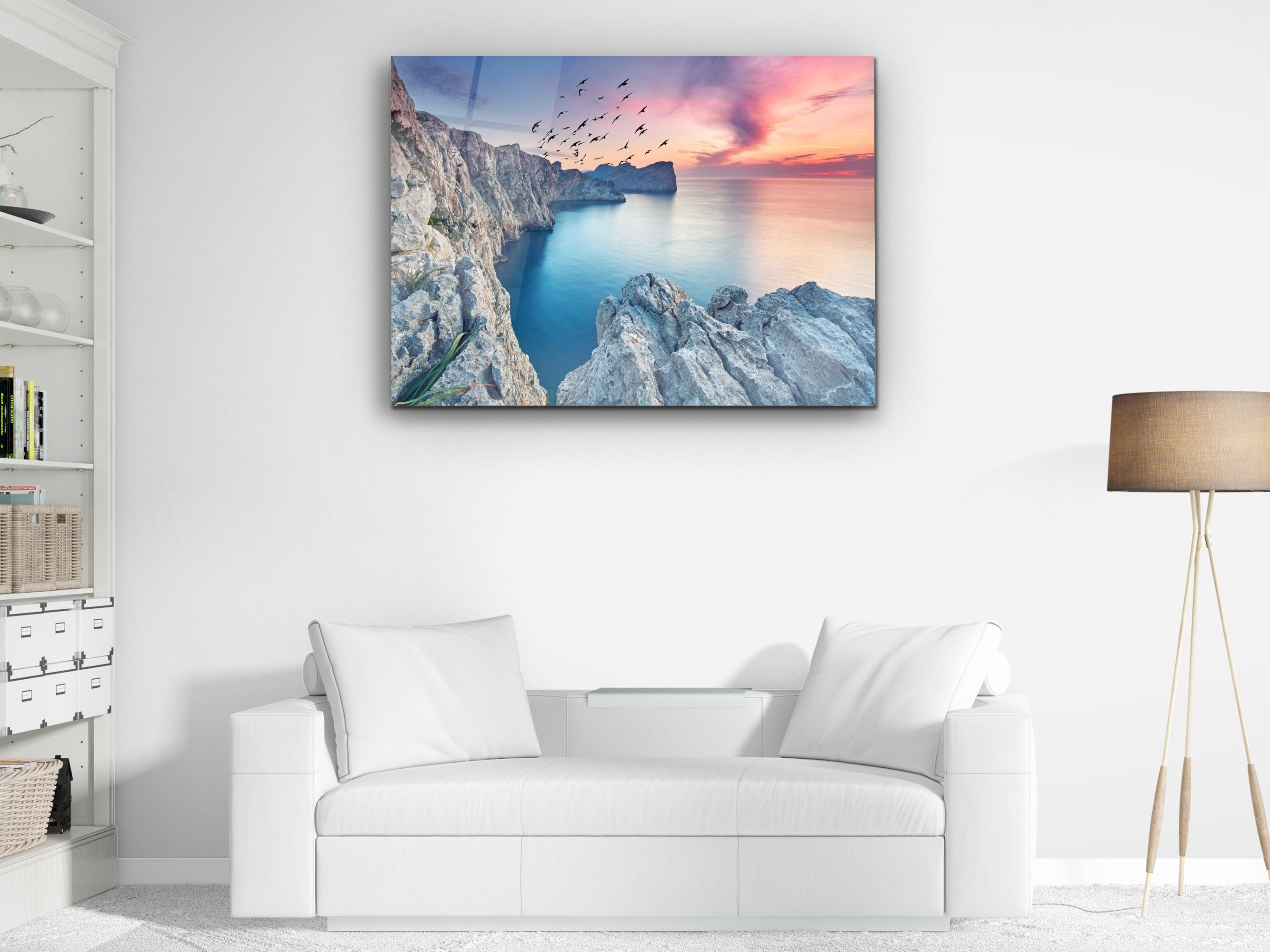 ・"Forgotten Island -Cap de Formentor"・Glass Wall Art