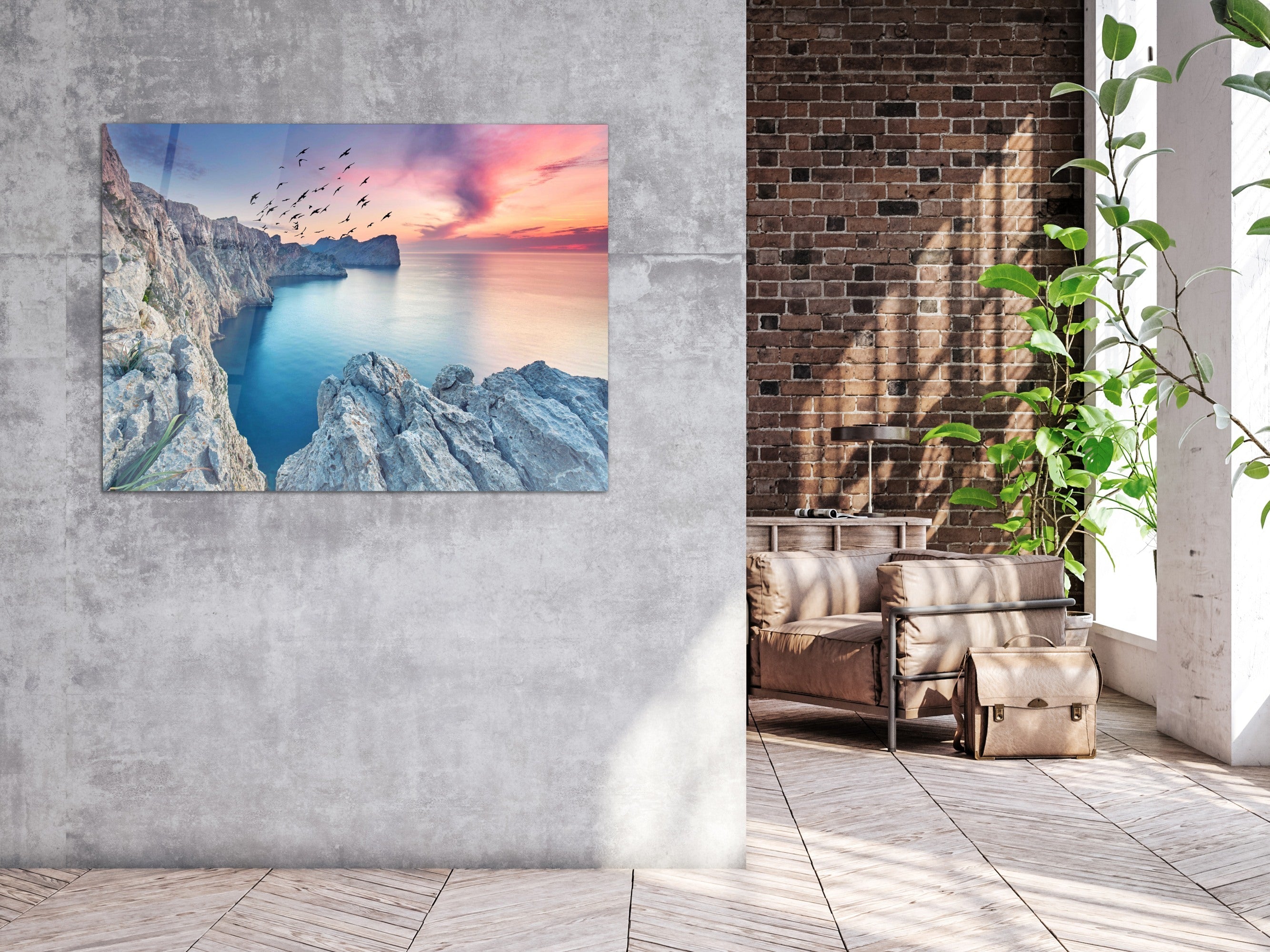 ・"Forgotten Island -Cap de Formentor"・Glass Wall Art