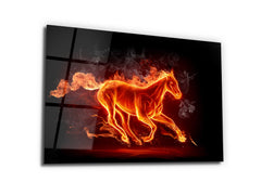 ・"Flames of Freedom"・Glass Wall Art