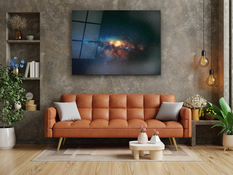 ・"Galactic Dreamscape"・Glass Wall Art