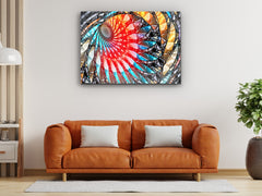 ・"Abstract Surreal Art"・Glass Wall Art