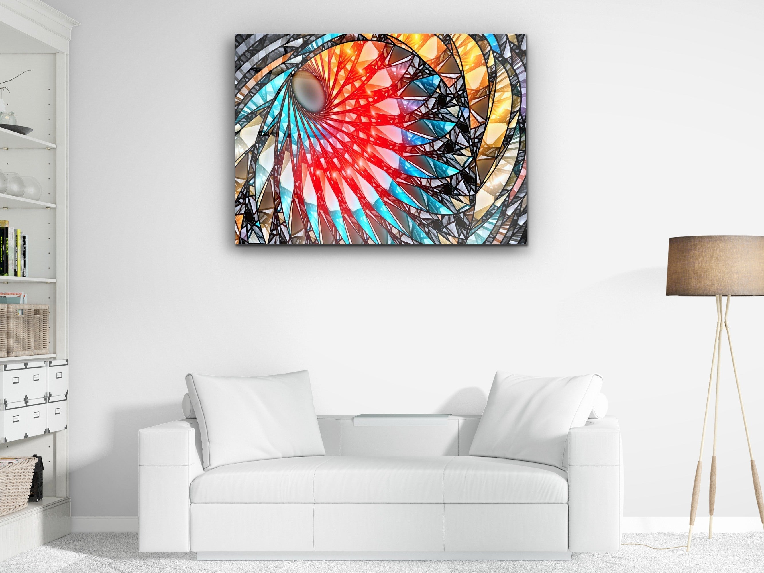 ・"Abstract Surreal Art"・Glass Wall Art