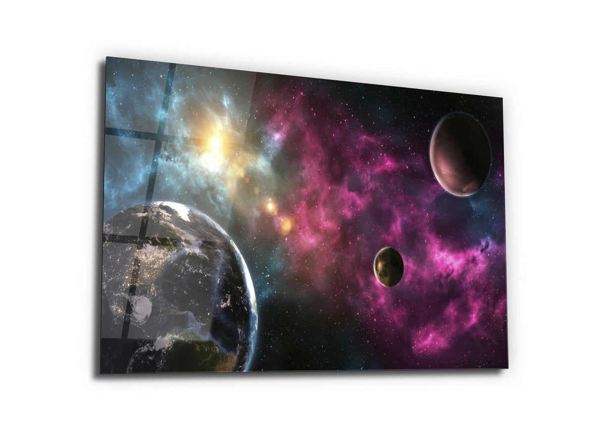 ・"Colors of Space"・Glass Wall Art