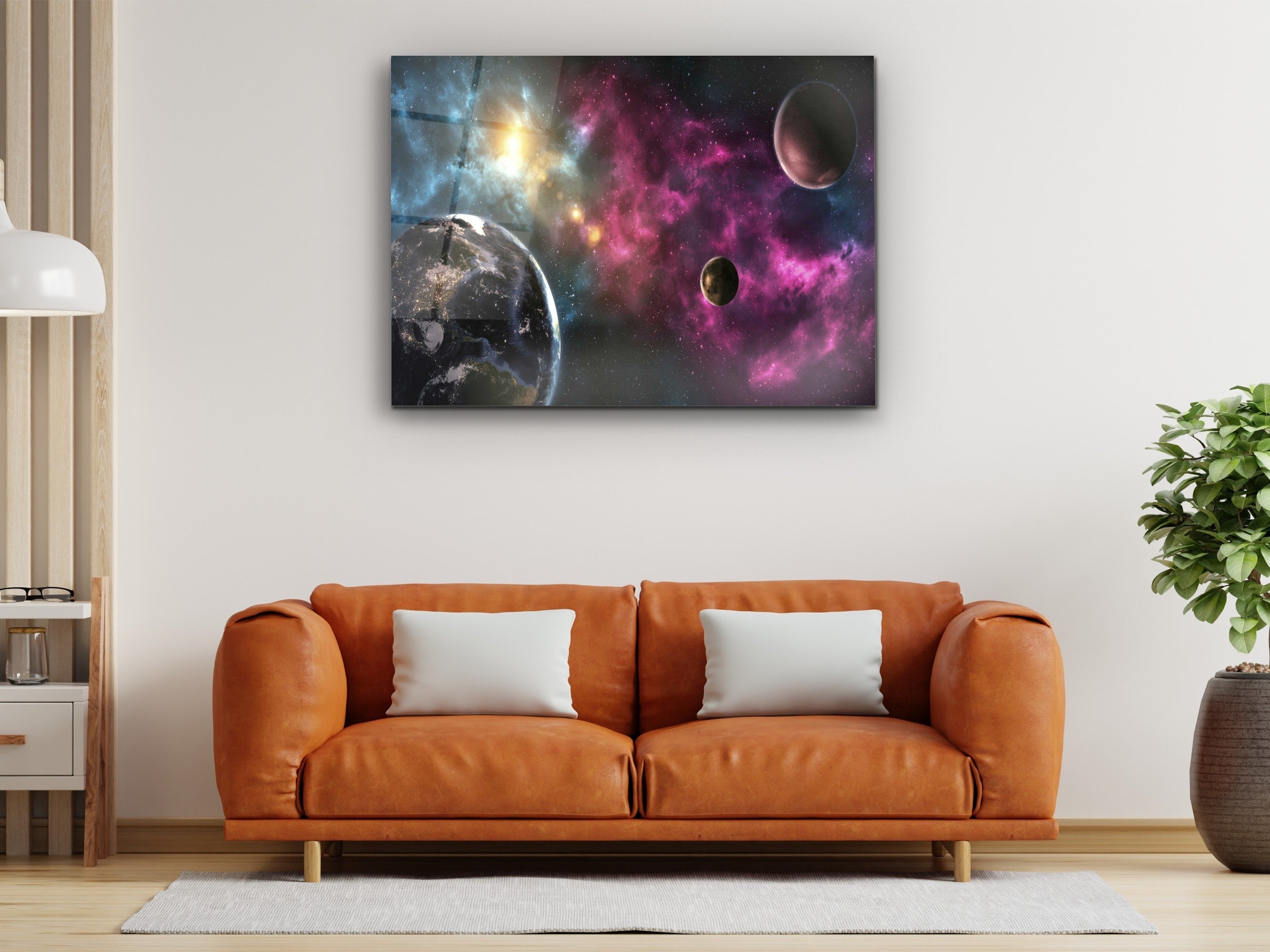 ・"Colors of Space"・Glass Wall Art