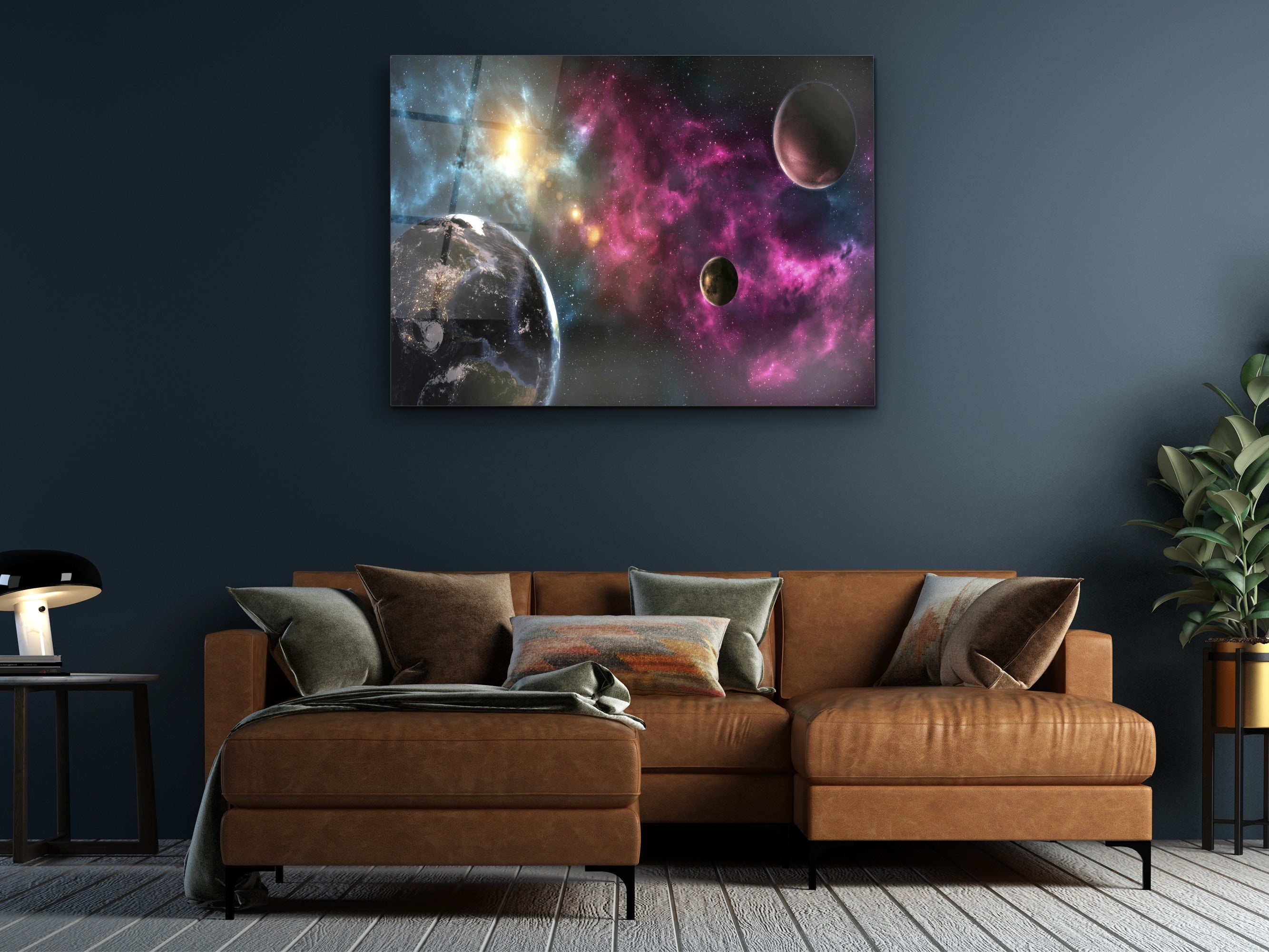 ・"Colors of Space"・Glass Wall Art