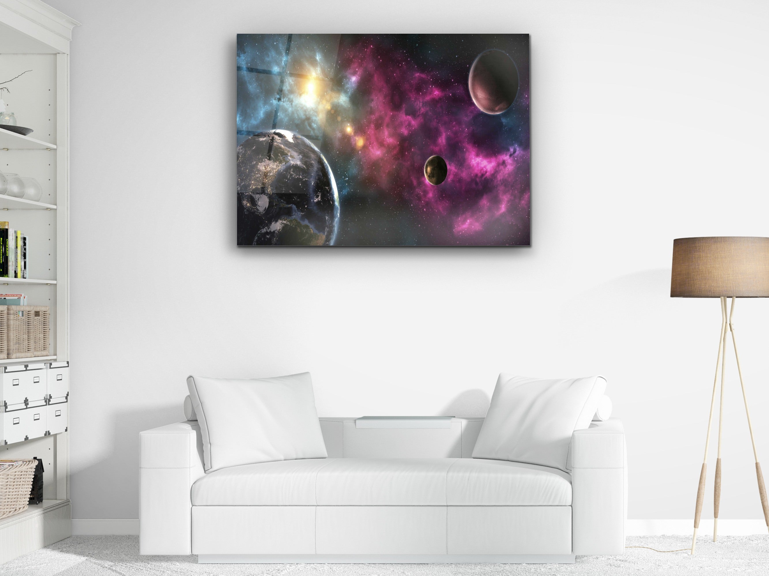 ・"Colors of Space"・Glass Wall Art