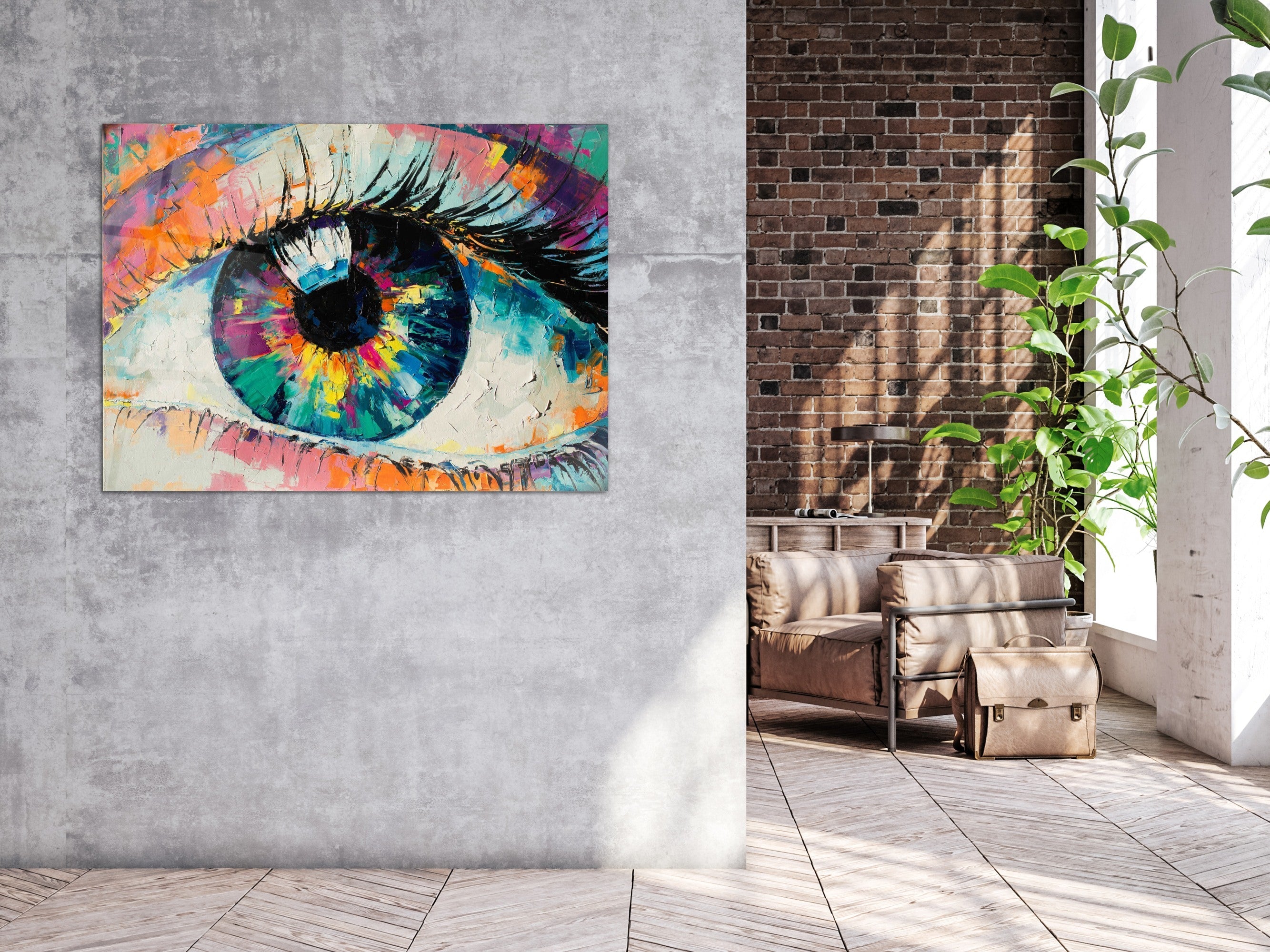 ・"The Eye"・Glass Wall Art