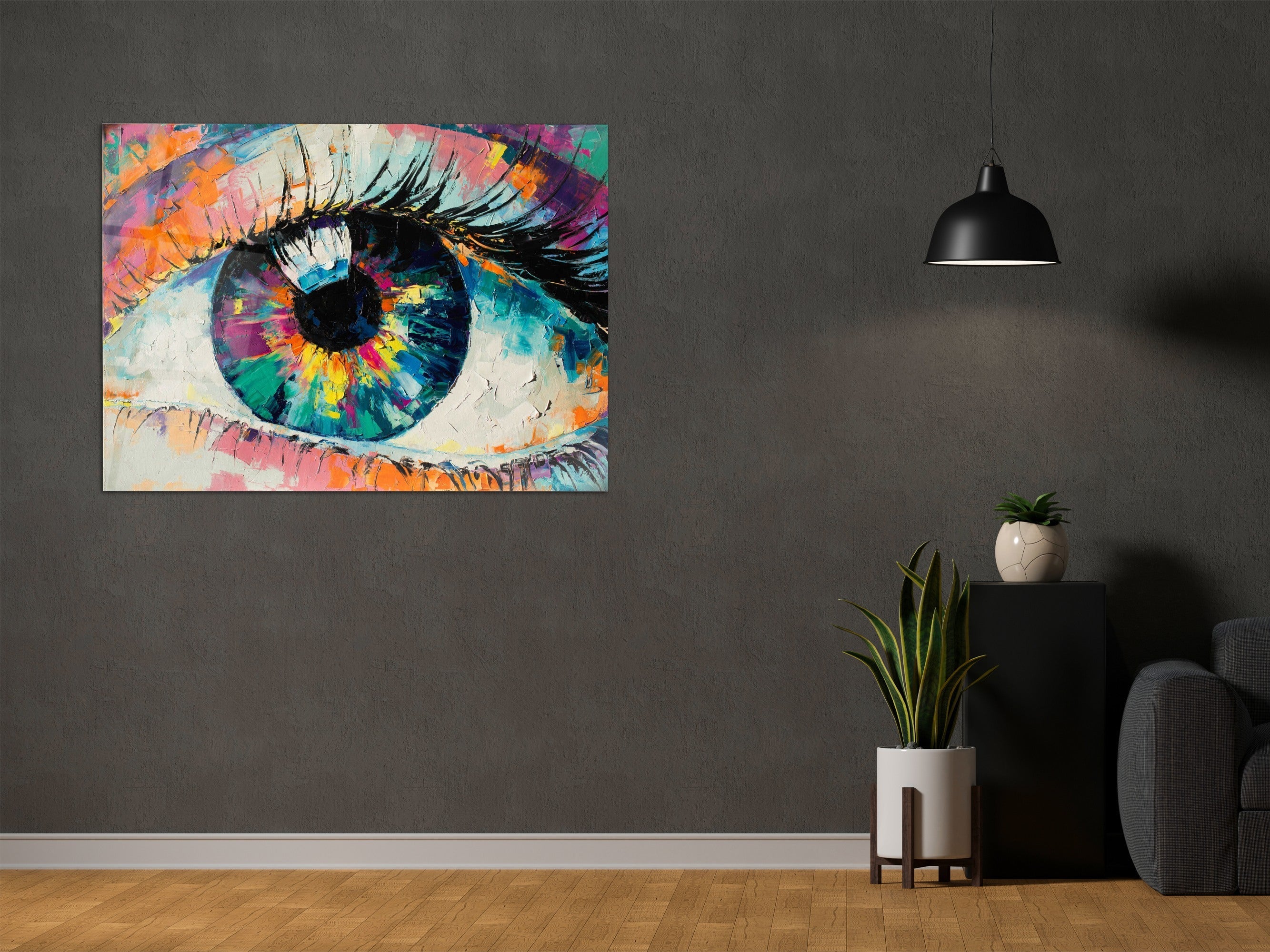 ・"The Eye"・Glass Wall Art