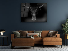 ・"The Bull"・Glass Wall Art