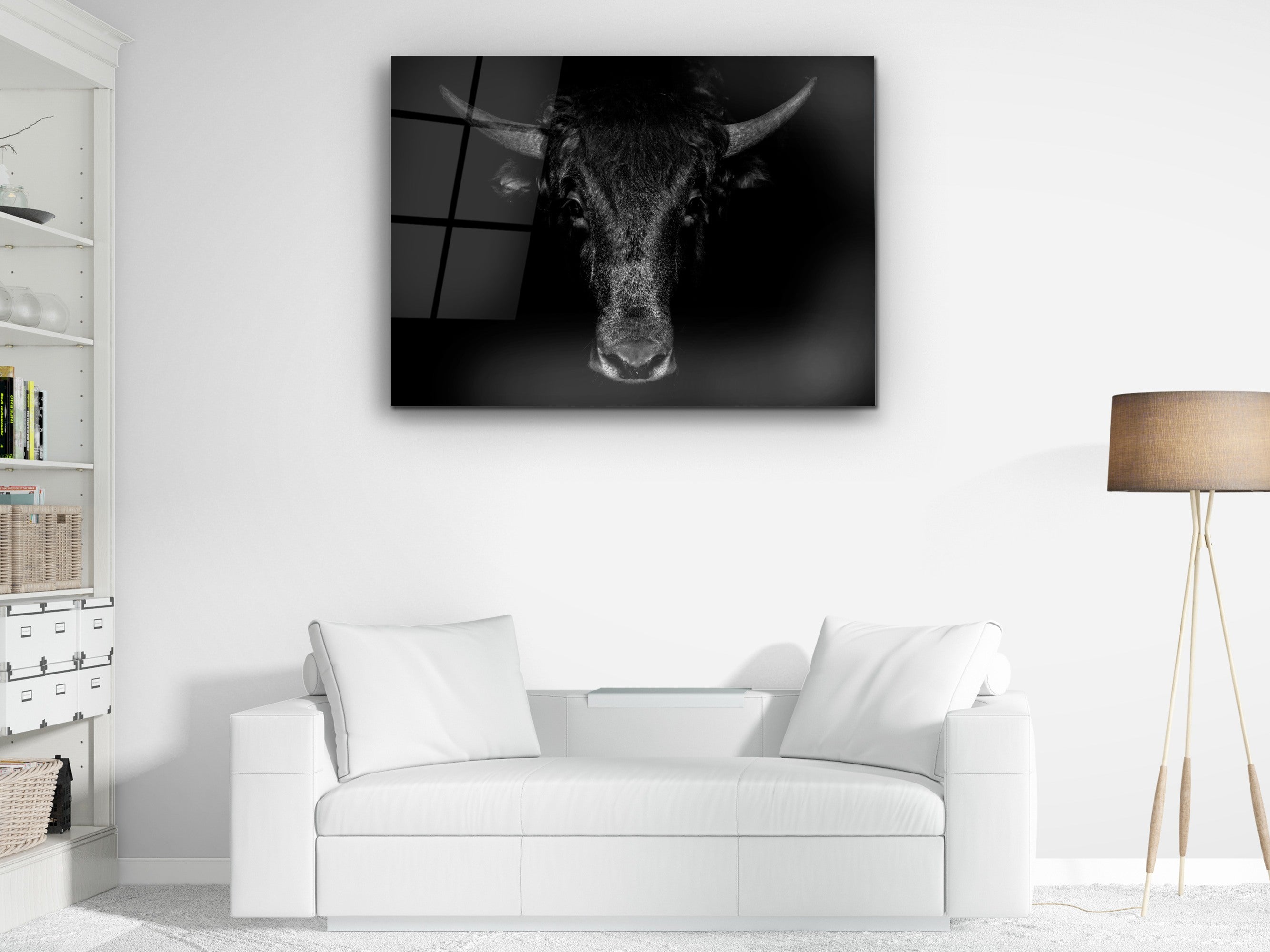 ・"The Bull"・Glass Wall Art