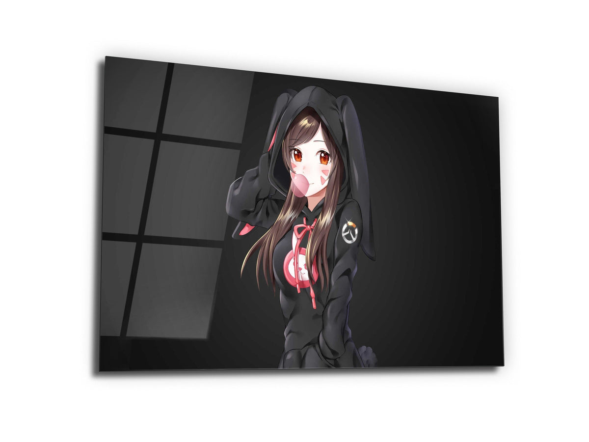 ・"Anime Character Illustration"・Glass Wall Art