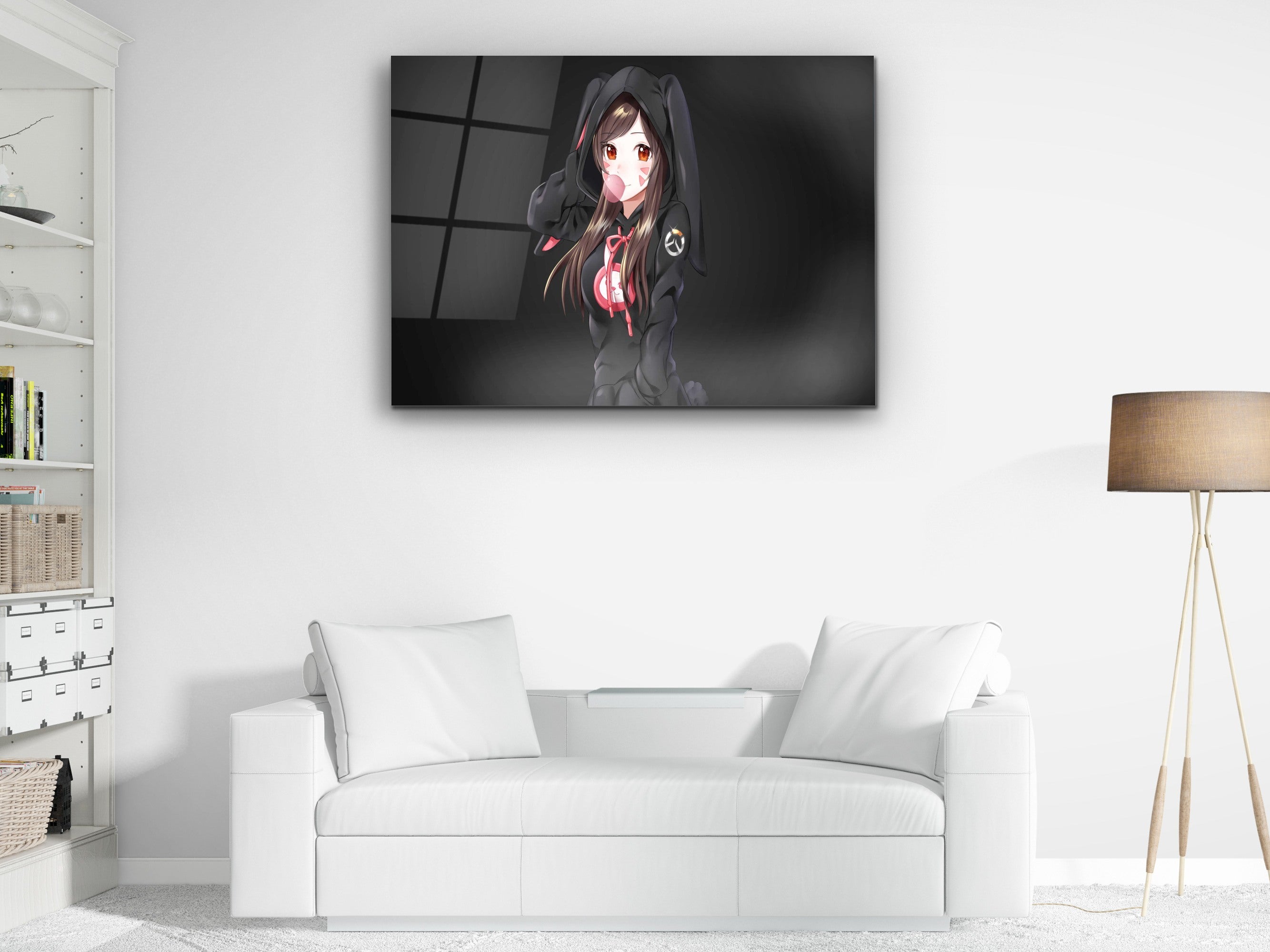 ・"Anime Character Illustration"・Glass Wall Art